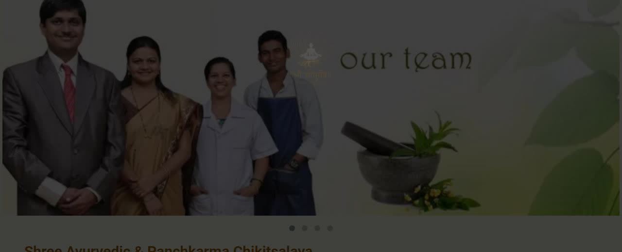 Shree Ayurved live website preview